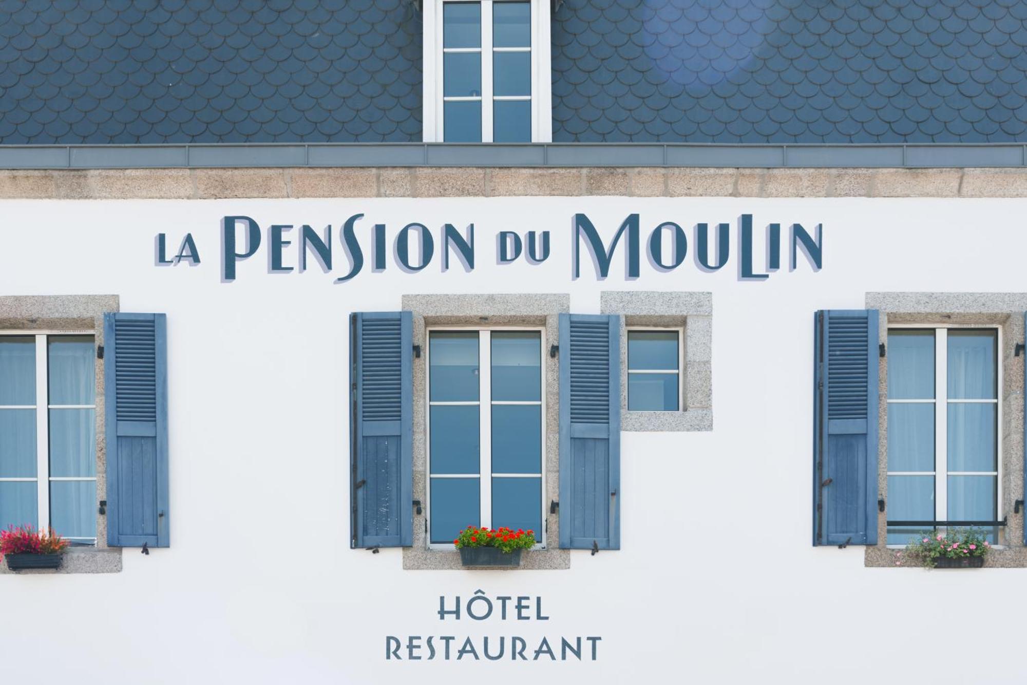 Logis Hotel Et Restaurant La Pension Du Moulin Pont-Aven Exterior foto
